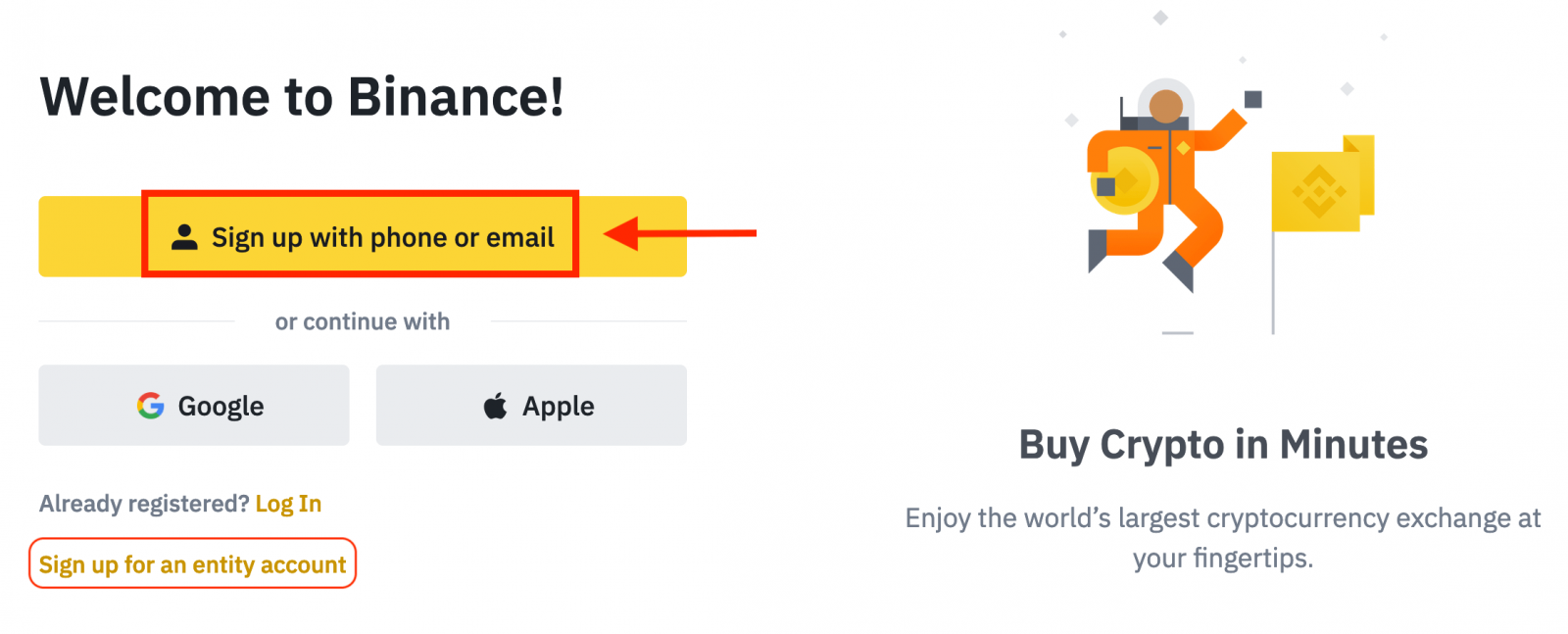 Jak zaregistrovat a ověřit účet v Binance Jak zaregistrovat a ověřit účet v Binance