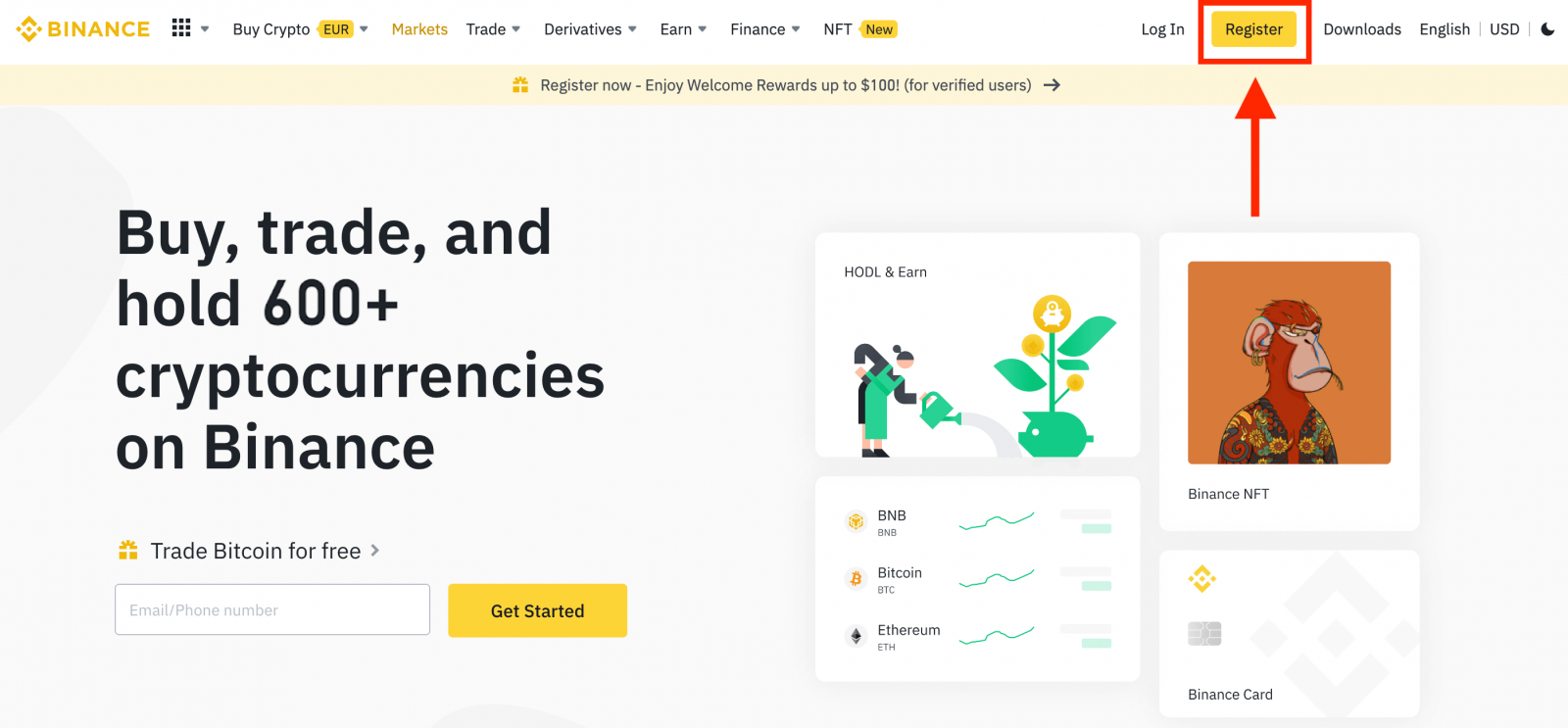 Jak zaregistrovat a ověřit účet v Binance Jak zaregistrovat a ověřit účet v Binance